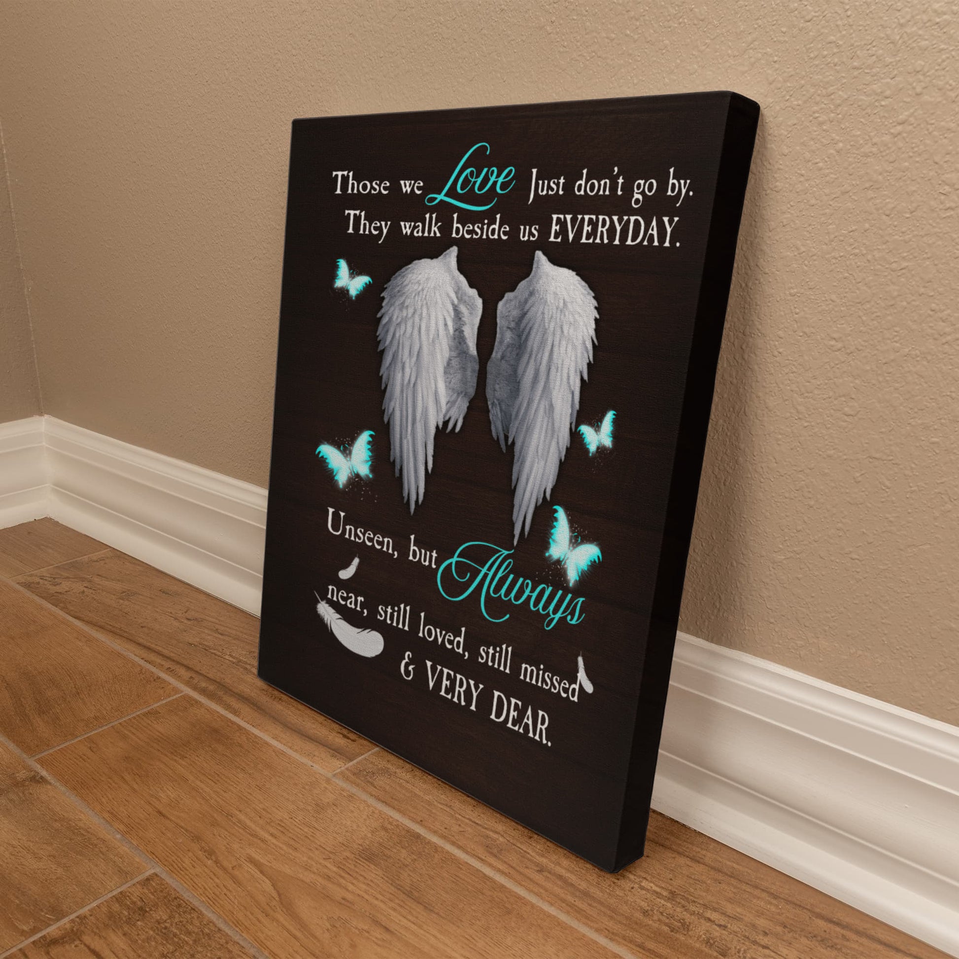 Remembrance - Those We Love Just Don't Go By - Gallery Wrapped Canvas Prints - The Shoppers Outlet