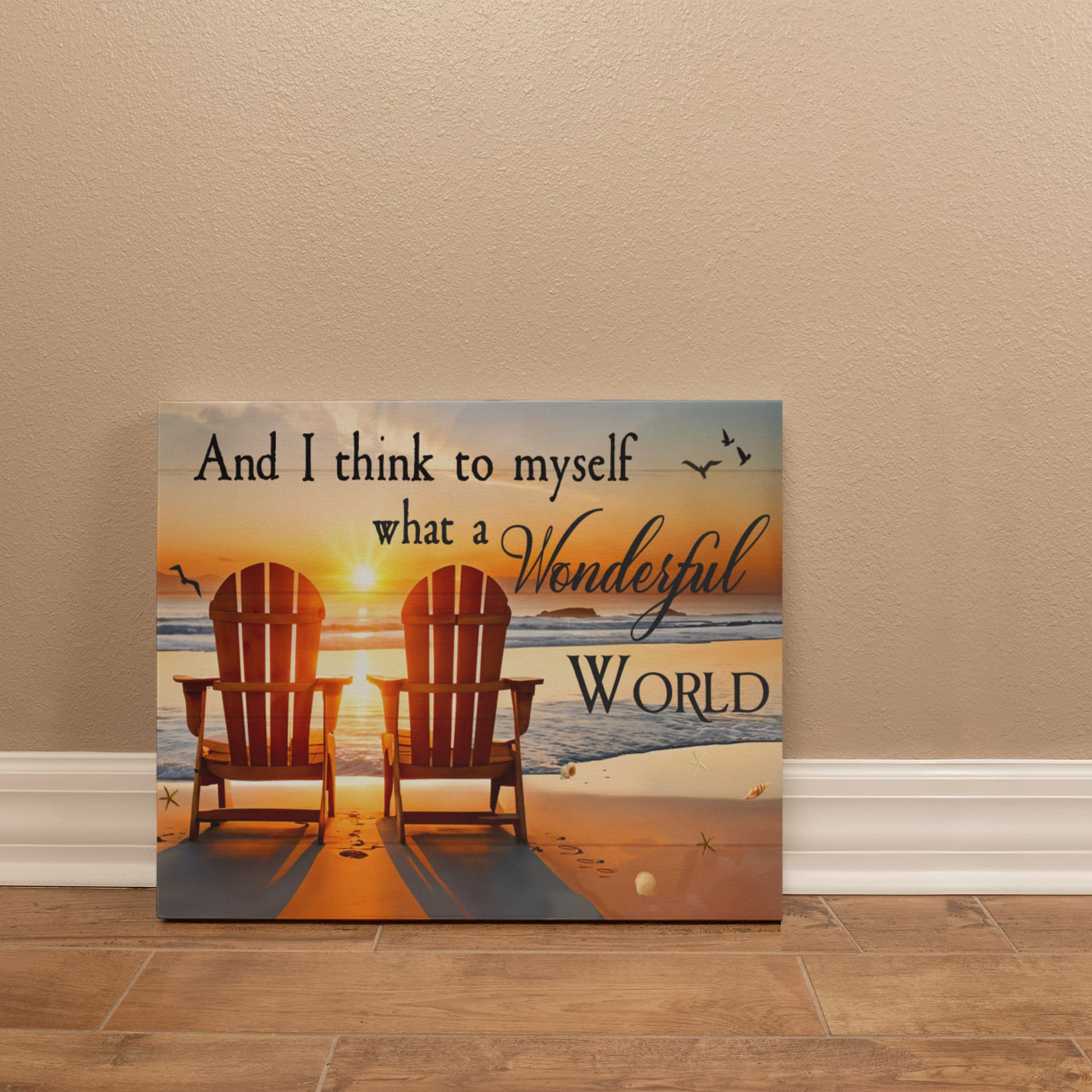 And I Think To Myself - Gallery Wrapped Canvas Prints - The Shoppers Outlet