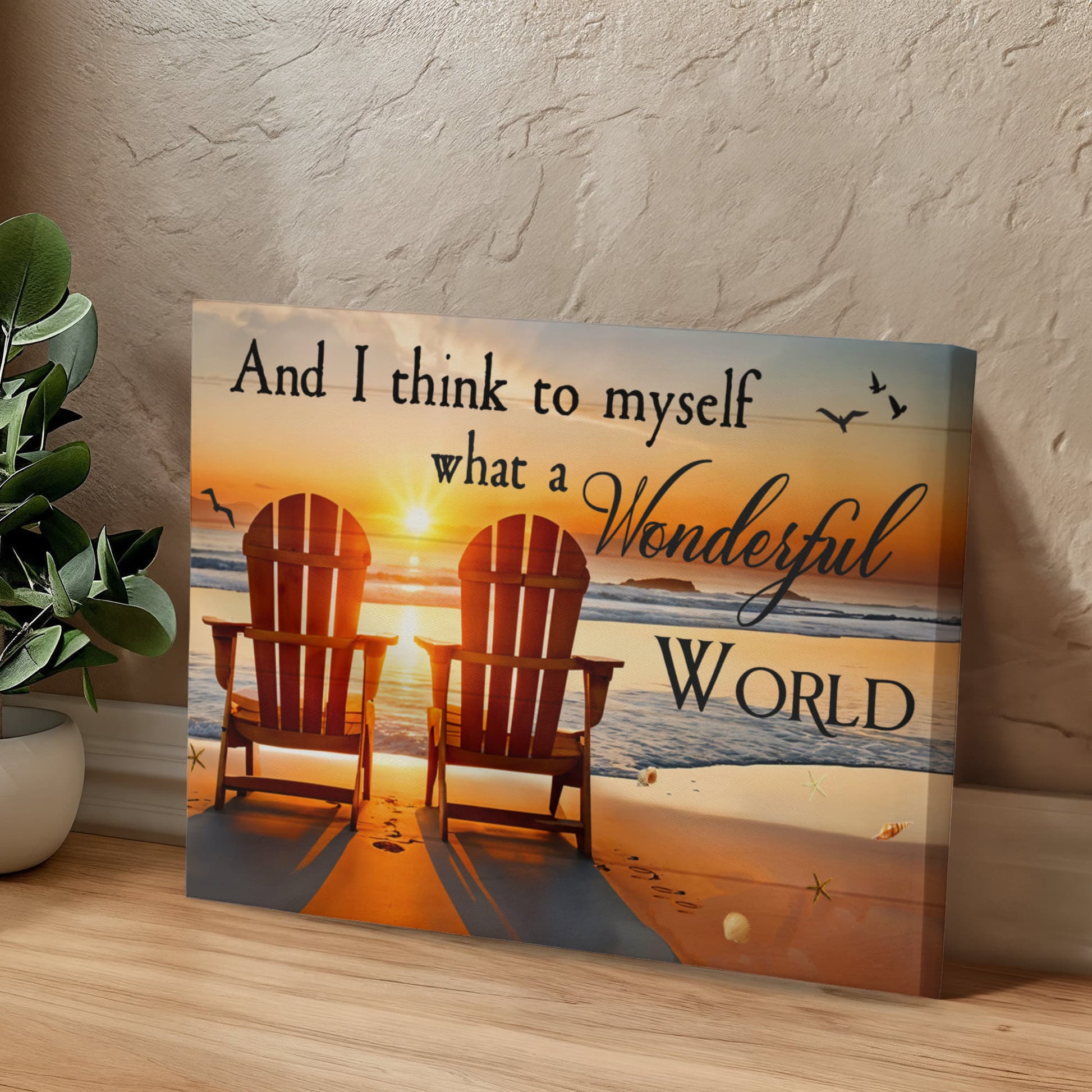 And I Think To Myself - Gallery Wrapped Canvas Prints - The Shoppers Outlet