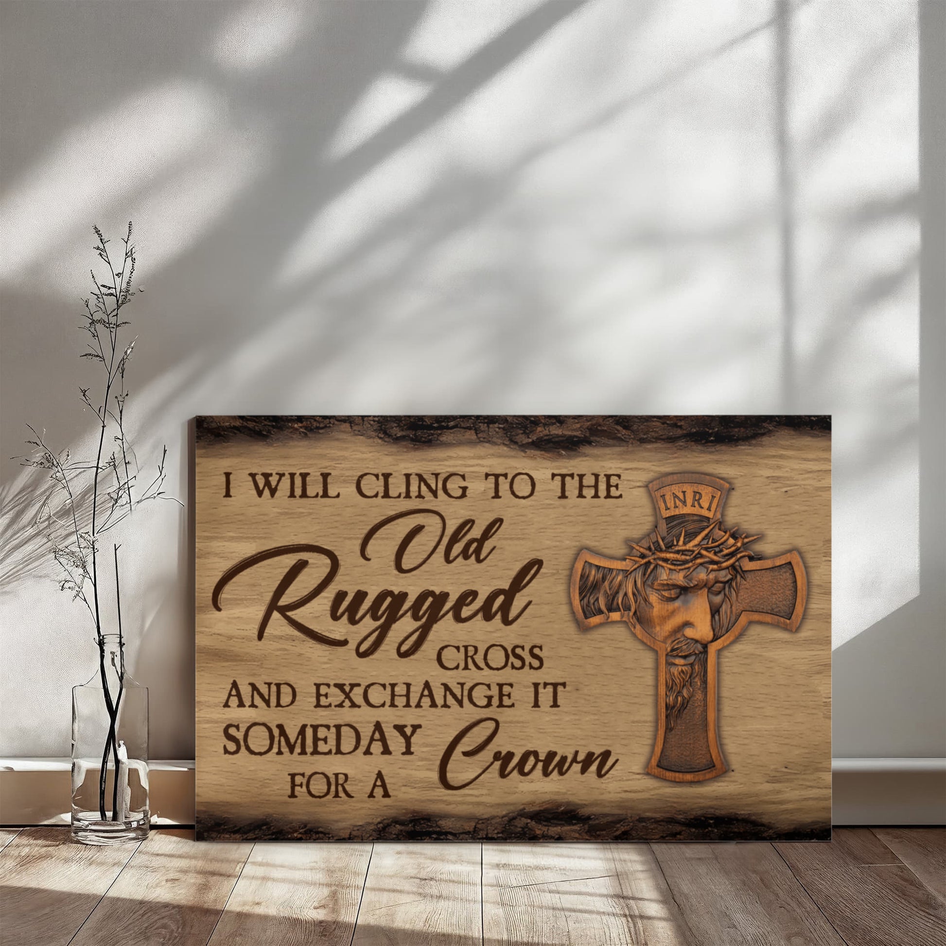 I Will Cling To The Old Rugged Cross - Gallery Wrapped Canvas Prints - The Shoppers Outlet