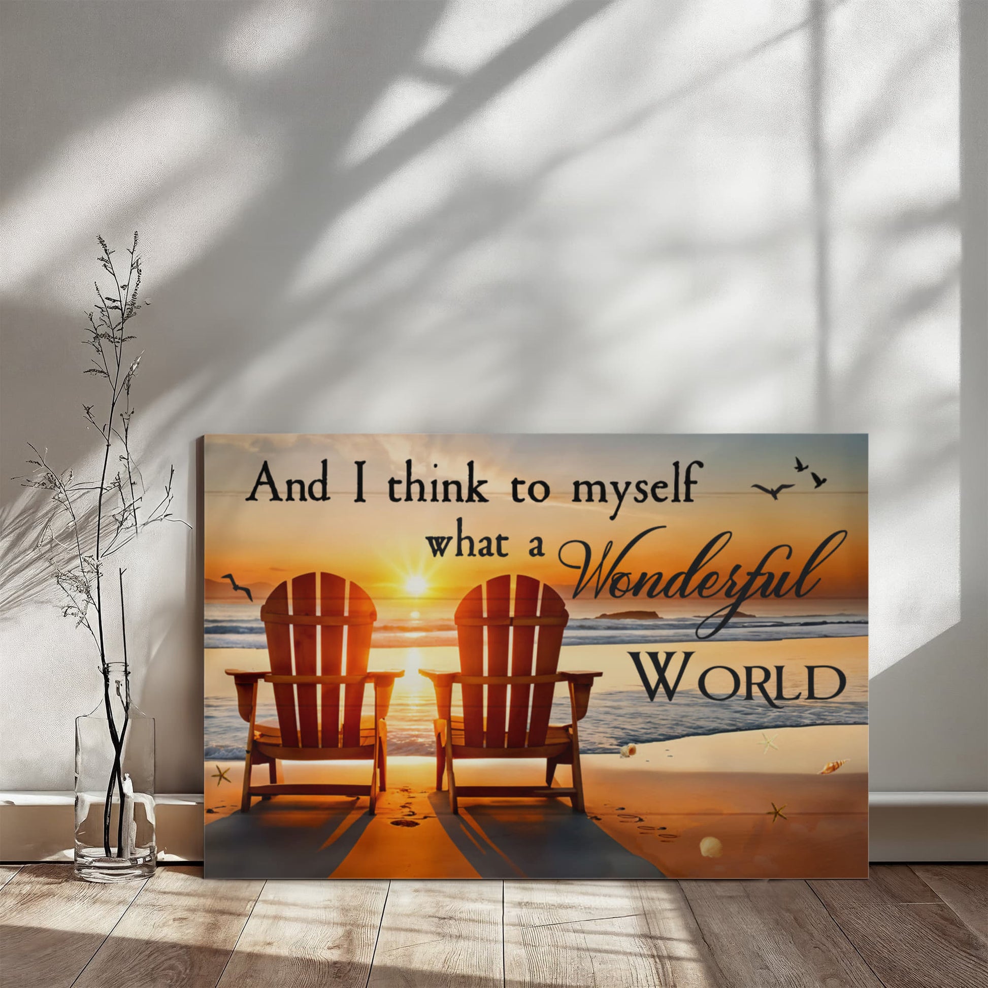 And I Think To Myself - Gallery Wrapped Canvas Prints - The Shoppers Outlet