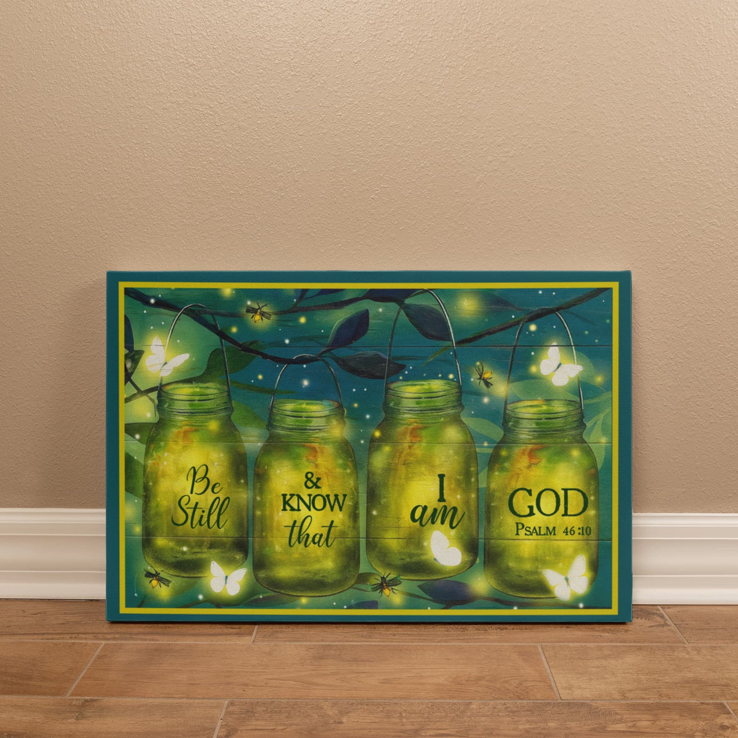 Faith - Be Still & Know That I Am God - PSALM 46:10 - Gallery Wrapped Canvas Prints - The Shoppers Outlet