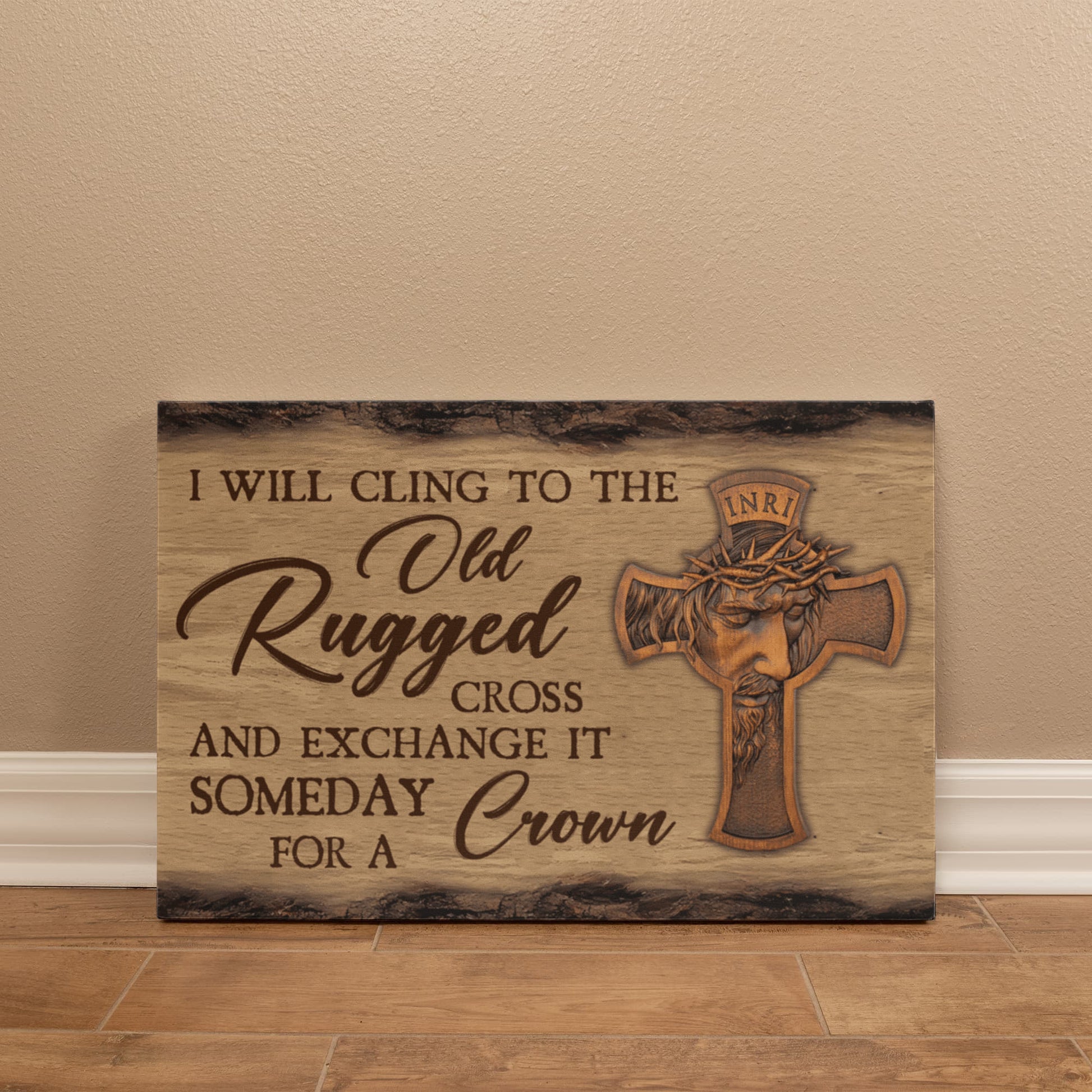 I Will Cling To The Old Rugged Cross - Gallery Wrapped Canvas Prints - The Shoppers Outlet