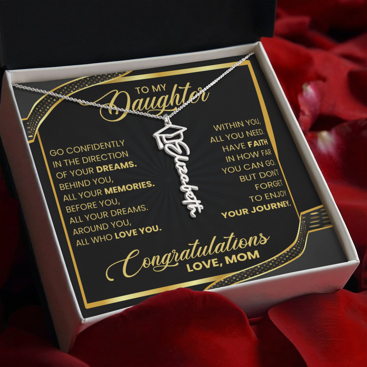 Graduation Gift For Daughter - Graduation Name Necklace