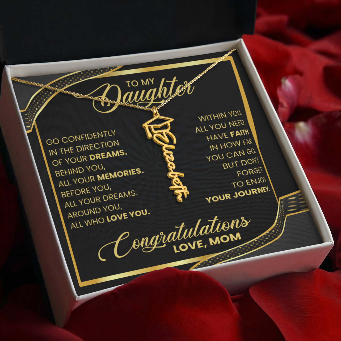 Graduation Gift For Daughter - Graduation Name Necklace