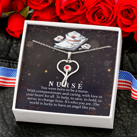 Graduation Gift For Nurse - Stethoscope Necklace - The Shoppers Outlet