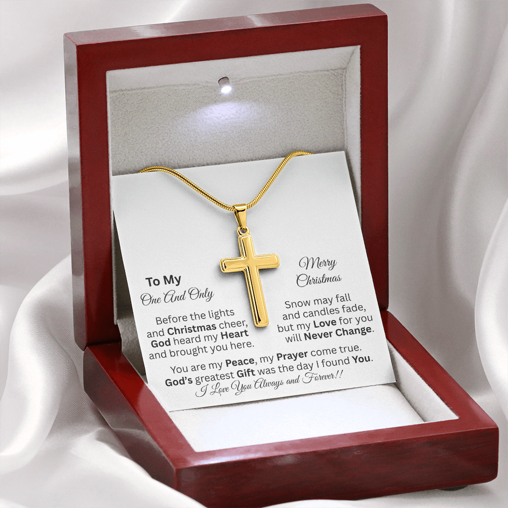 To My One And Only - Christmas Gift - Personalized Cross Necklace