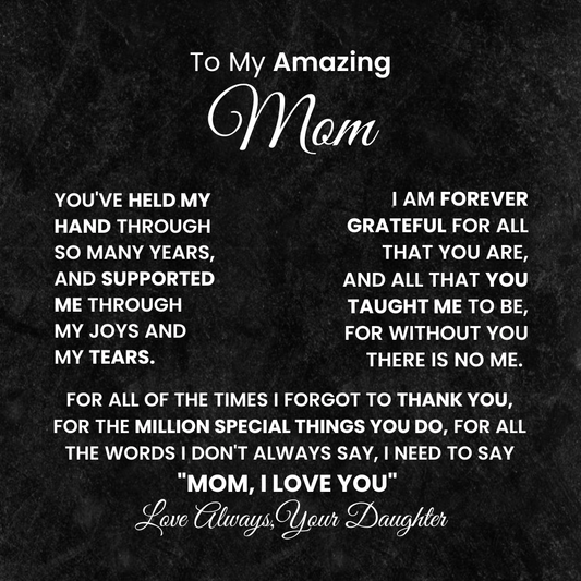 Gift For Mom - To My Amazing Mom - Interlocking Hearts Necklaces