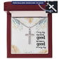 Faith - Every Day May Not Be Good - Personalized Cross Necklace - The Shoppers Outlet