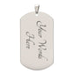 Matthew 7:7 - Ask - Seek - Knock - Dog Tag - The Shoppers Outlet