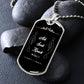 Matthew 7:7 - Ask - Seek - Knock - Dog Tag - The Shoppers Outlet