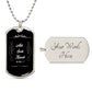 Matthew 7:7 - Ask - Seek - Knock - Dog Tag - The Shoppers Outlet