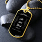 Matthew 7:7 - Ask - Seek - Knock - Dog Tag - The Shoppers Outlet