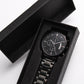 Husband - Never Forget That I Love You - Engraved Black Chronograph Watch - The Shoppers Outlet