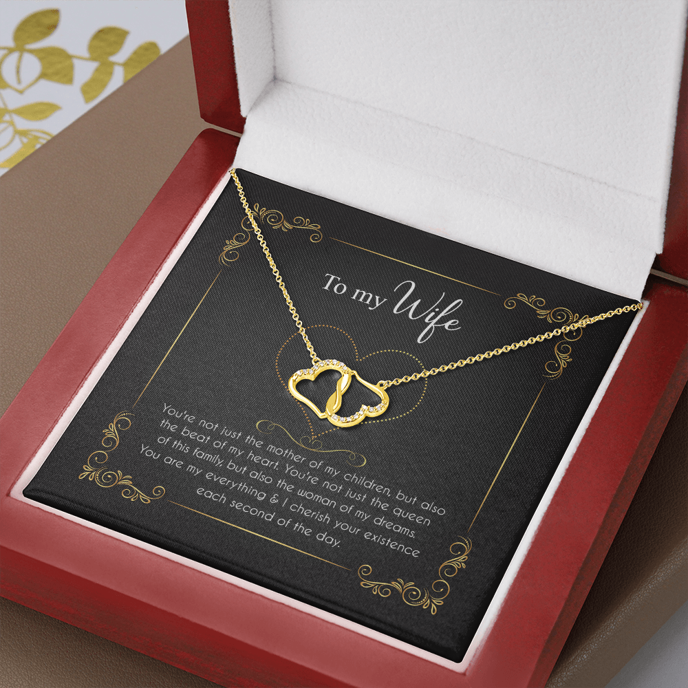 Wife - The Woman Of My Dreams - Everlasting Love Solid Gold Necklace - The Shoppers Outlet