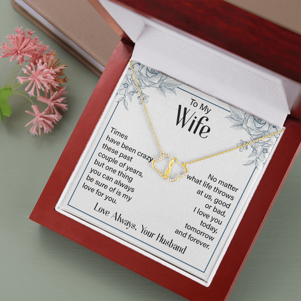 Wife - No Matter What - Everlasting Love Necklace - The Shoppers Outlet