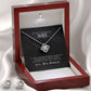 Wife - If I Had To Choose - Love Knot Necklace and Earring Set - The Shoppers Outlet