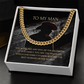 Husband - Our Backbone - Cuban Link Chain Necklaces - The Shoppers Outlet