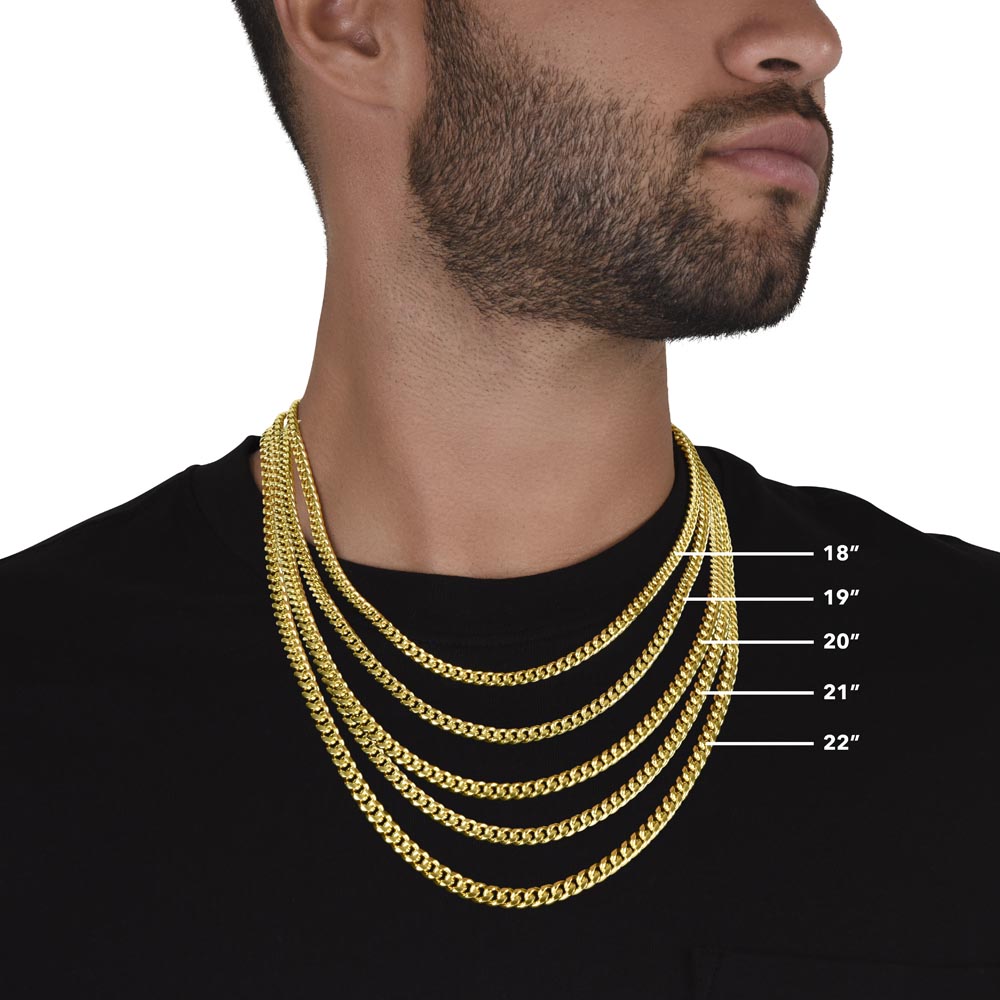 Son - It's Not About How Big You Are - Cuban Link Chain Necklaces - The Shoppers Outlet