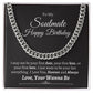 Gift For Soulmate - Love Your Wanna Be - Cuban Link Chain Necklaces - The Shoppers Outlet