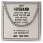 Husband - I Choose You - Cuban Link Chain Necklaces - The Shoppers Outlet