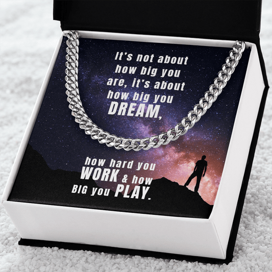 Son - It's Not About How Big You Are - Cuban Link Chain Necklaces - The Shoppers Outlet