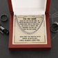 Gift For Son - Never Feel That You Are Alone - Cuban Link Chain Necklaces - The Shoppers Outlet
