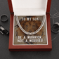 Son - Be A Warrior Not A Worrier |- Cuban Link Chain Necklaces - The Shoppers Outlet