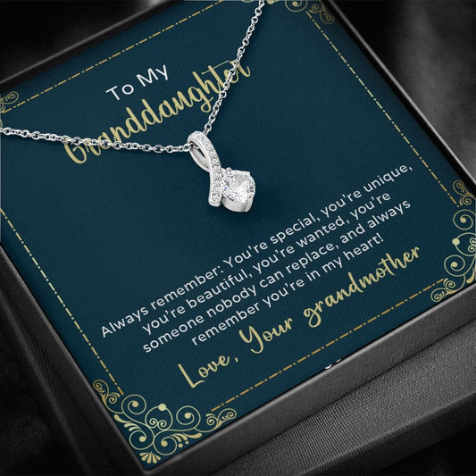 Granddaughter - Always Remember You're Special - Alluring Beauty Necklace - The Shoppers Outlet