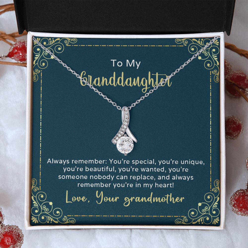 Granddaughter - Always Remember You're Special - Alluring Beauty Necklace - The Shoppers Outlet