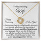 Gift For Wife - Happy Anniversary - Gift For Wife - A Happy Marriage Is - Love Knot Necklaces - The Shoppers Outlet