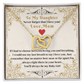 Gift For Daughter - Never Forget I Love You - Interlocking Hearts Necklaces - The Shoppers Outlet