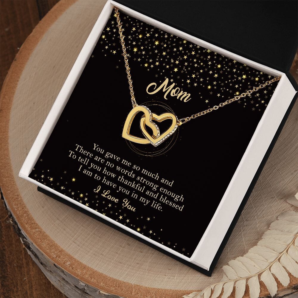 Mom - You Gave Me So Much - Interlocking Hearts Necklaces - The Shoppers Outlet