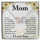Mom - I Know It's Not Easy - Interlocking Hearts Necklaces - The Shoppers Outlet