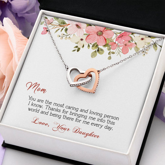 Mom - You Are The Most - Interlocking Hearts Necklaces - The Shoppers Outlet