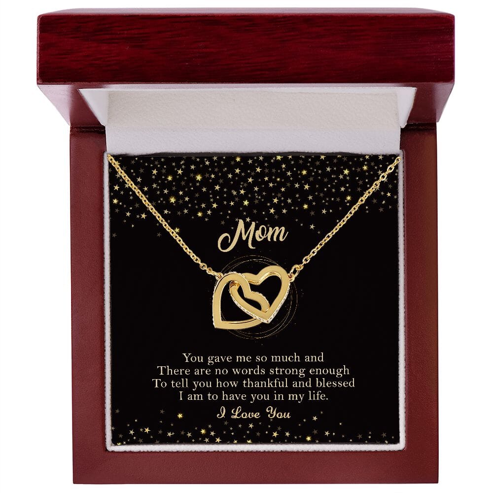 Mom - You Gave Me So Much - Interlocking Hearts Necklaces - The Shoppers Outlet