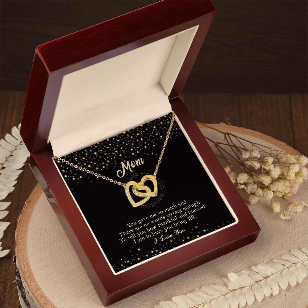 Mom - You Gave Me So Much - Interlocking Hearts Necklaces - The Shoppers Outlet