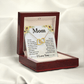 Mom - I Know It's Not Easy - Interlocking Hearts Necklaces - The Shoppers Outlet