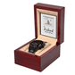 Husband - My Husband My Love - Black Chronograph Watch - The Shoppers Outlet