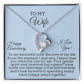 Wife - Happy Anniversary - The Love Of My Life - Gift For Wife - Forever Love Necklaces - The Shoppers Outlet