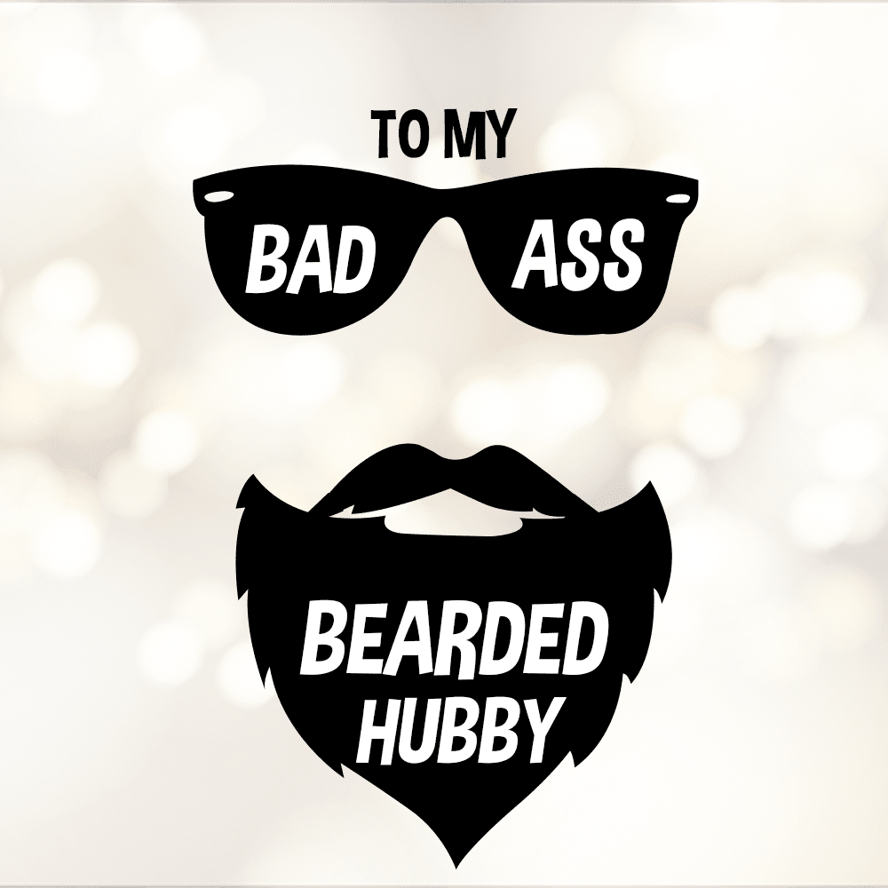 Gift For Husband - Bad Ass Bearded Hubby - Cuban Link Chain Necklaces - The Shoppers Outlet