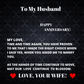 Husband - I Made The Right Choice - Happy Anniversary - Openwork Watch - The Shoppers Outlet