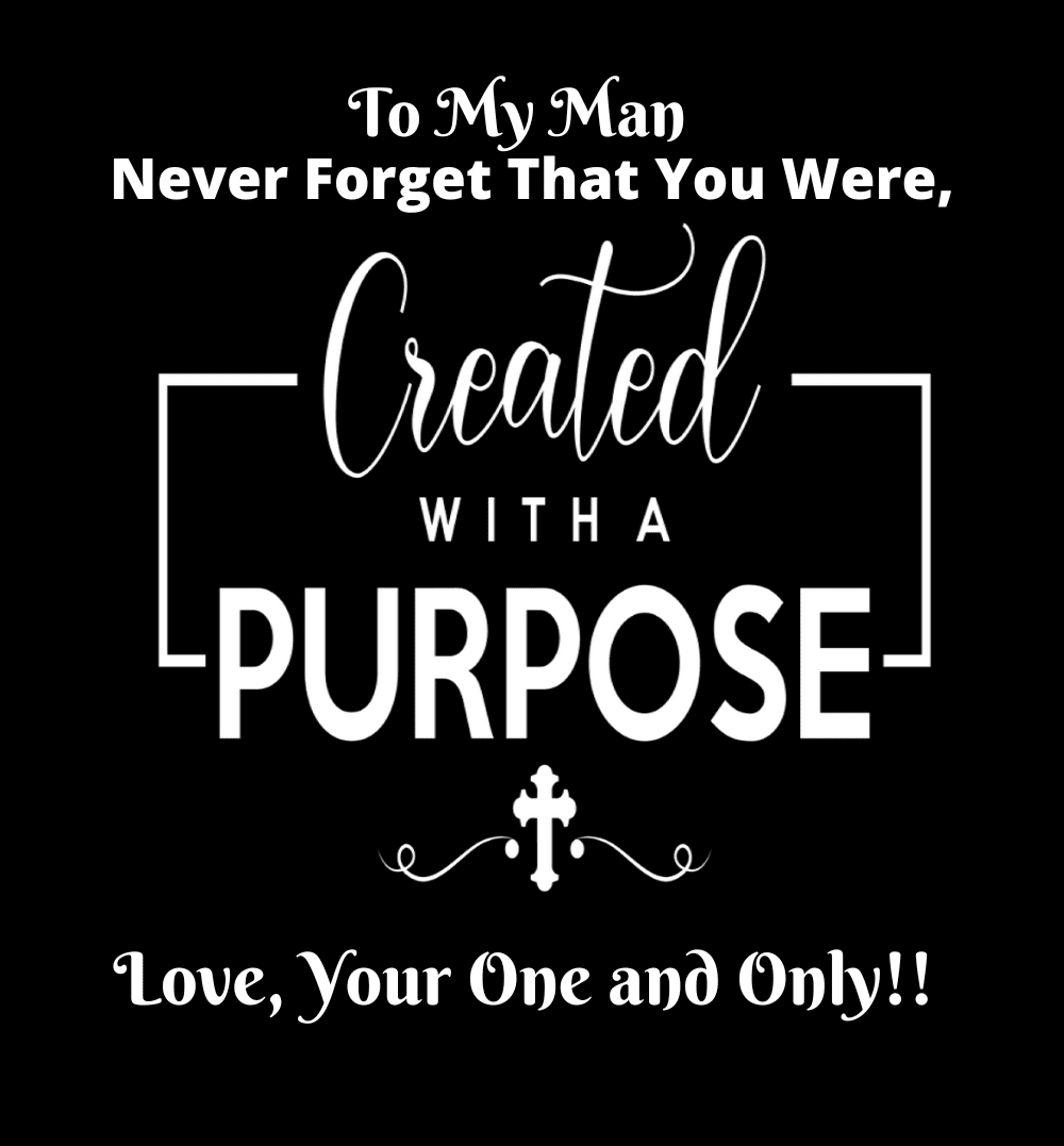 Gift For Husband - Never Forget That You Were Created With A Purpose - Black Chronograph Watch - The Shoppers Outlet