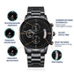 Husband - Never Forget That You Were Created With A Purpose - Black Chronograph Watch - The Shoppers Outlet
