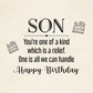 Son - You're One Of A Kind - Happy Birthday - Men's Openwork Watch - The Shoppers Outlet